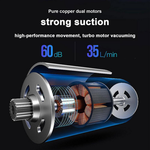 Cordless Handheld Car Vacuum Cleaner — 120W Portable Mini Vacuum for Auto & Home