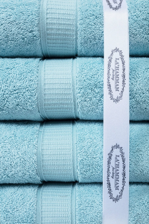 Luxury Turkish Cotton Bath Towel Set of 6 — Soft Absorbent Hotel-Grade Towels